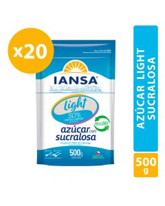Azúcar Blanca Light Con Sucralosa Pack 20x500g
