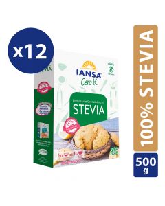 Endulzante Granulado 100% Stevia Pack 12x500g