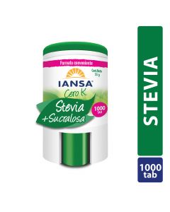 Endulzante Tabletas Stevia 1000un