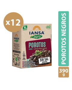 Porotos Negros Listos Pack 12x390g