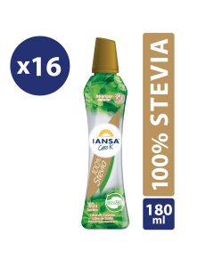 Endulzante Líquido 100% Stevia Pack 16x180ml