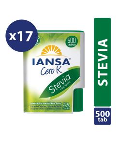 Endulzante Tabletas Stevia Pack 17x500un