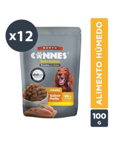 Trocitos en salsa perro Carne Pack 12x100g