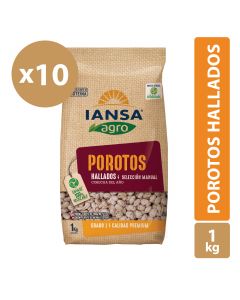 Porotos Hallados Pack 10x1kg