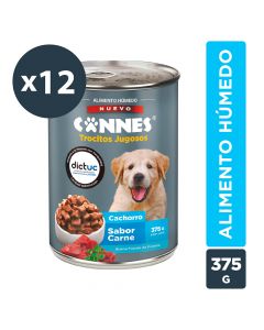 Trocitos Jugosos cachorro Carne Pack 12x375g