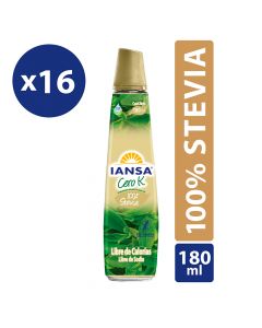 Endulzante Líquido 100% Stevia Pack 16x180ml