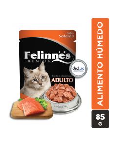 Trocitos en salsa gato sabor Salmón 85g