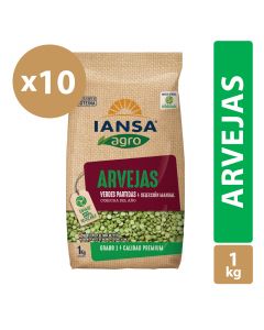 Arvejas Partidas Pack 10x1kg