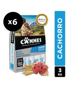 Alimento cachorro Carne y Leche Pack 6x3kg