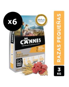 Alimento perro razas pequeñas Carne Pack 6x3kg